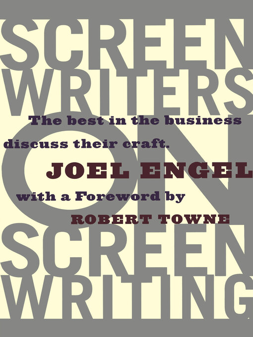 Title details for Screenwriters on Screen-Writing by Joel Engel - Available